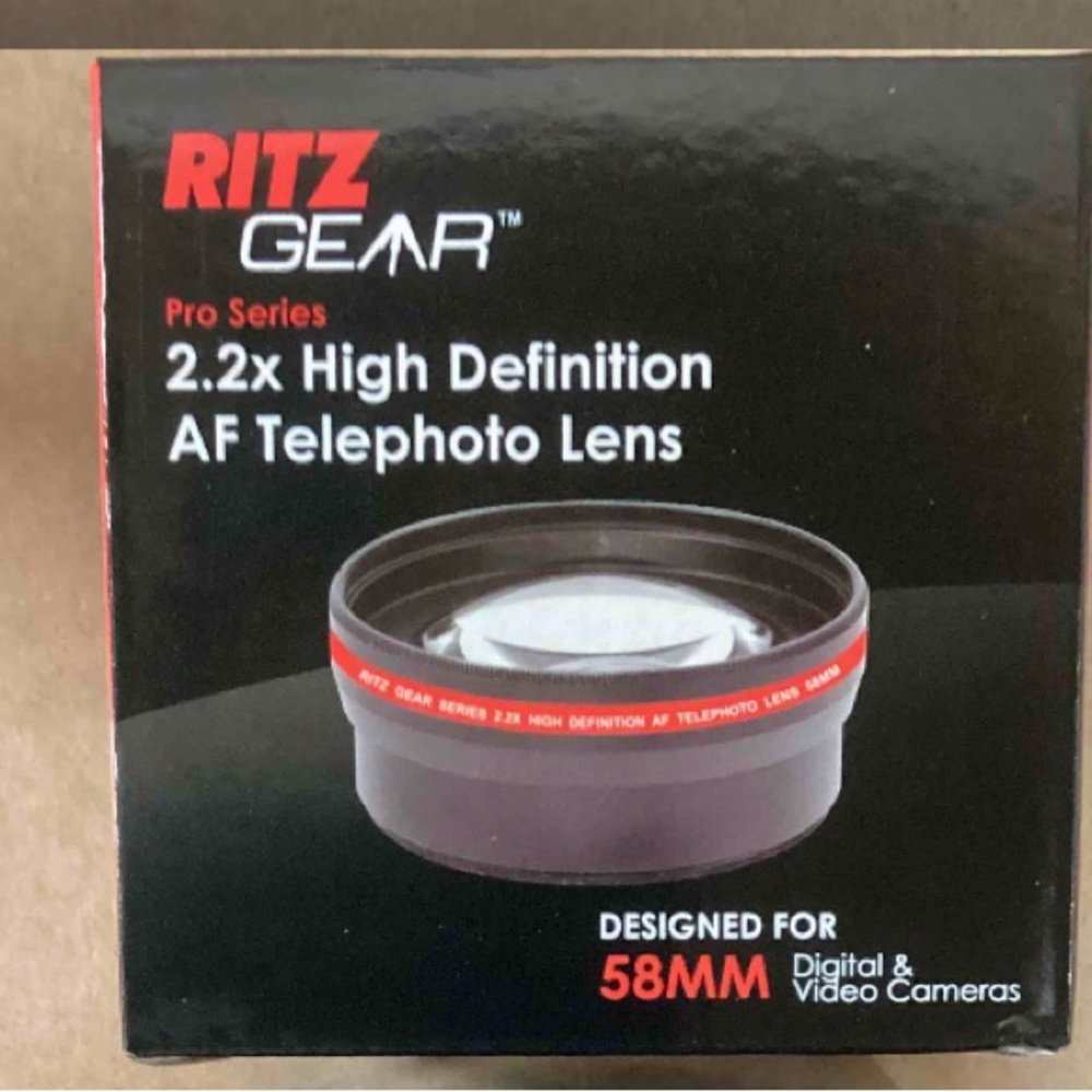 RITZ GEAR™ Pro Series 2.2x High Definition AF Telephoto Lens 58MM Digital Camera